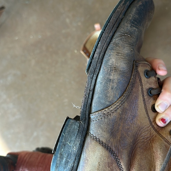 Vintage Veronica Combat Frye Leather Boots - Picture 15 of 15